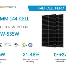 545W Mono bifacial Solar Panel